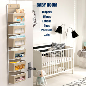 Simple Houseware easy no-tools installation over a door or closet rod.