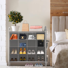 Simple Houseware gray design fits entryway, closet, bedroom, or garage