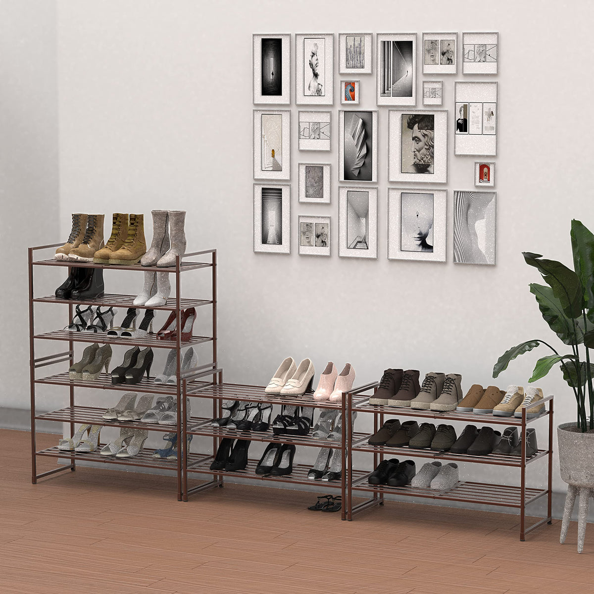 Simple Houseware bronze-coated rack adds stylish storage to closets and mudrooms