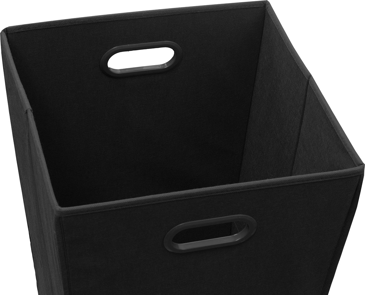 Simple Houseware foldable closet hamper—side handles for portable laundry transport.