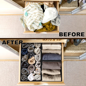Simple Houseware foldable drawer organizer small boxes for socks and ties