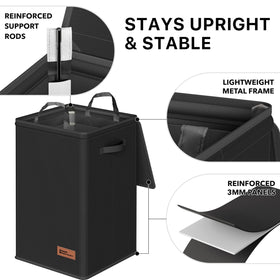 Simple Houseware durable polypropylene design balances lightweight portability and long-lasting use.