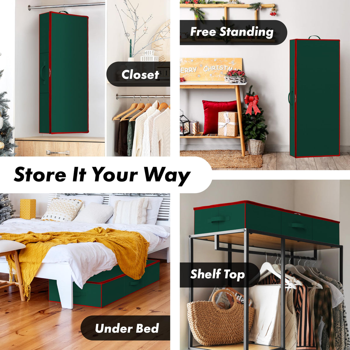 Simple Houseware folds flat for space-saving storage when not in use