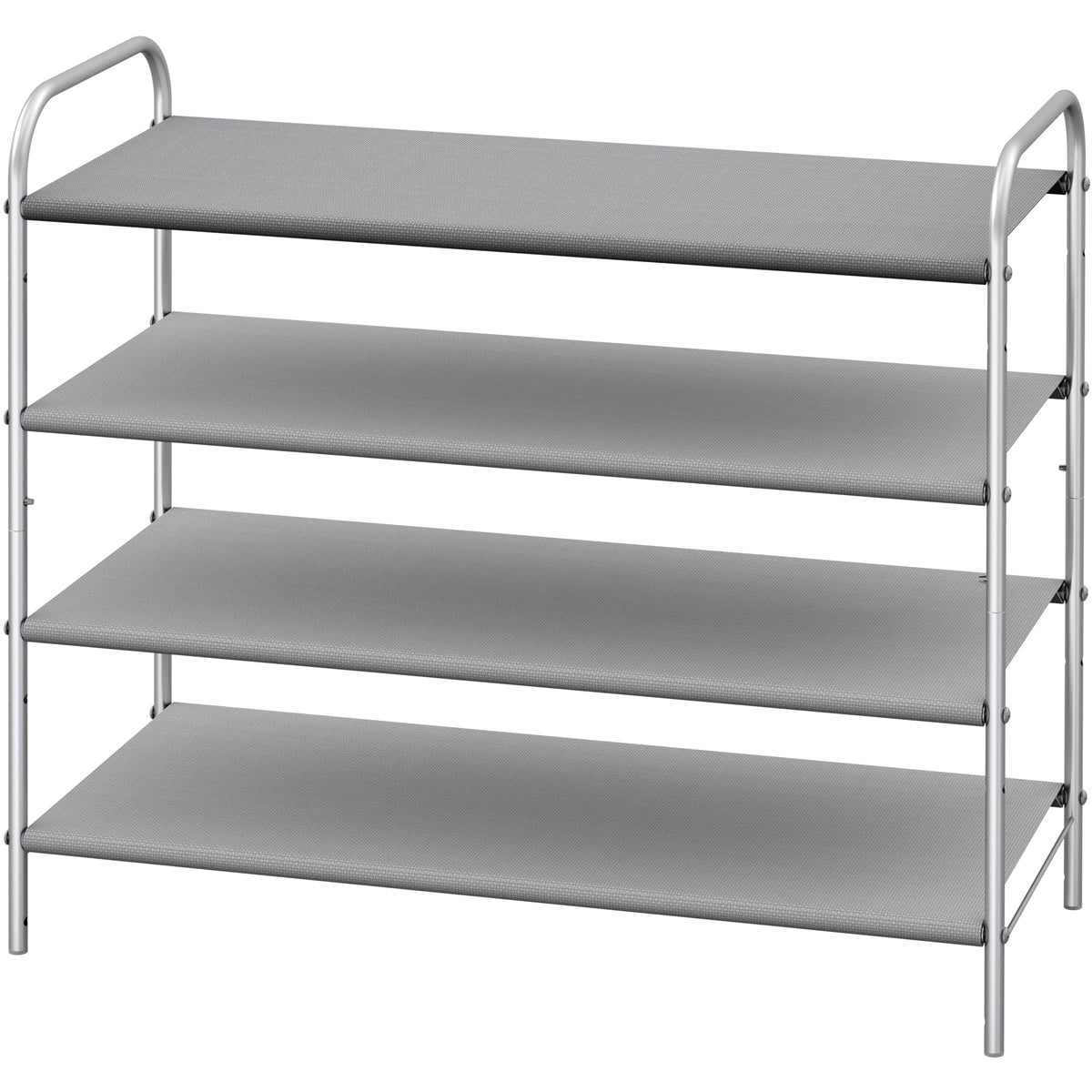 Simple Houseware four-tier shoe rack organizes footwear with a compact footprint.
