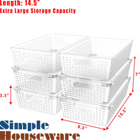 Simple Houseware fridge organizer basket keeps condiments tidy and accessible.