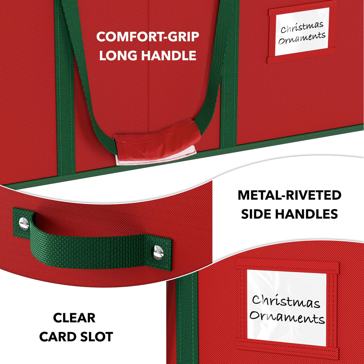 Simple Houseware red box helps quick identification of seasonal decor