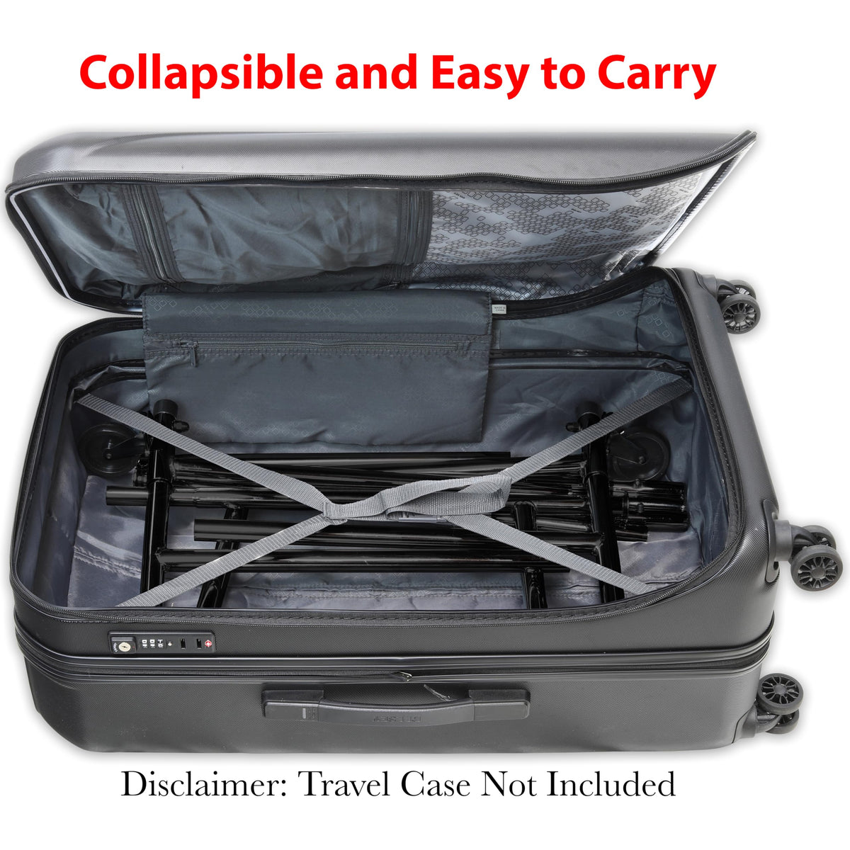 Simple Houseware collapsible design folds compactly for easy storage and portability.