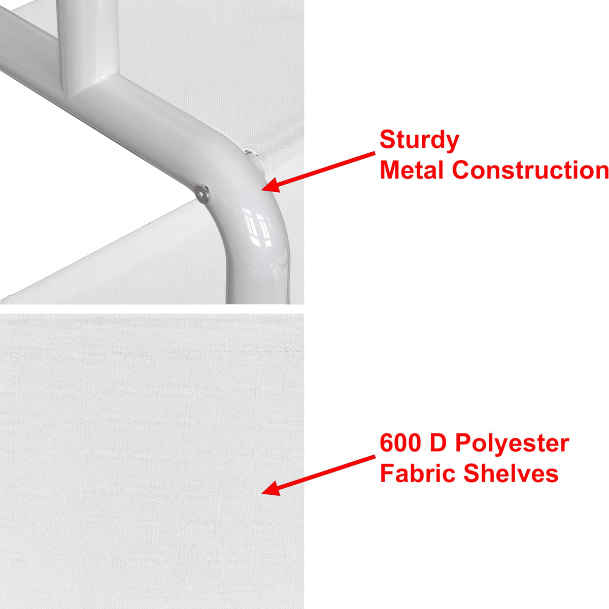 Simple Houseware garment rack with hanger stoppers preventing sliding.