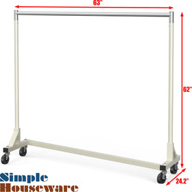 Simple Houseware gray finish rack suits contemporary spaces while handling heavy loads.