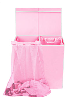 Simple Houseware collapsible hamper design for compact storage when not in use.