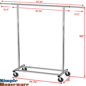 On wheels portable wardrobe ideal for laundry staging and room reorganization