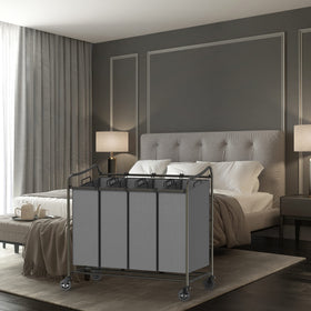 Simple Houseware laundry-sorter in use helps organize loads efficiently.