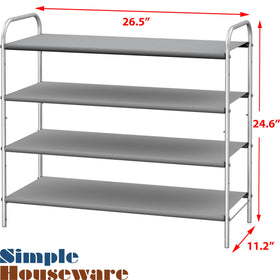 Simple Houseware metal frame provides sturdy daily use and reliable support.