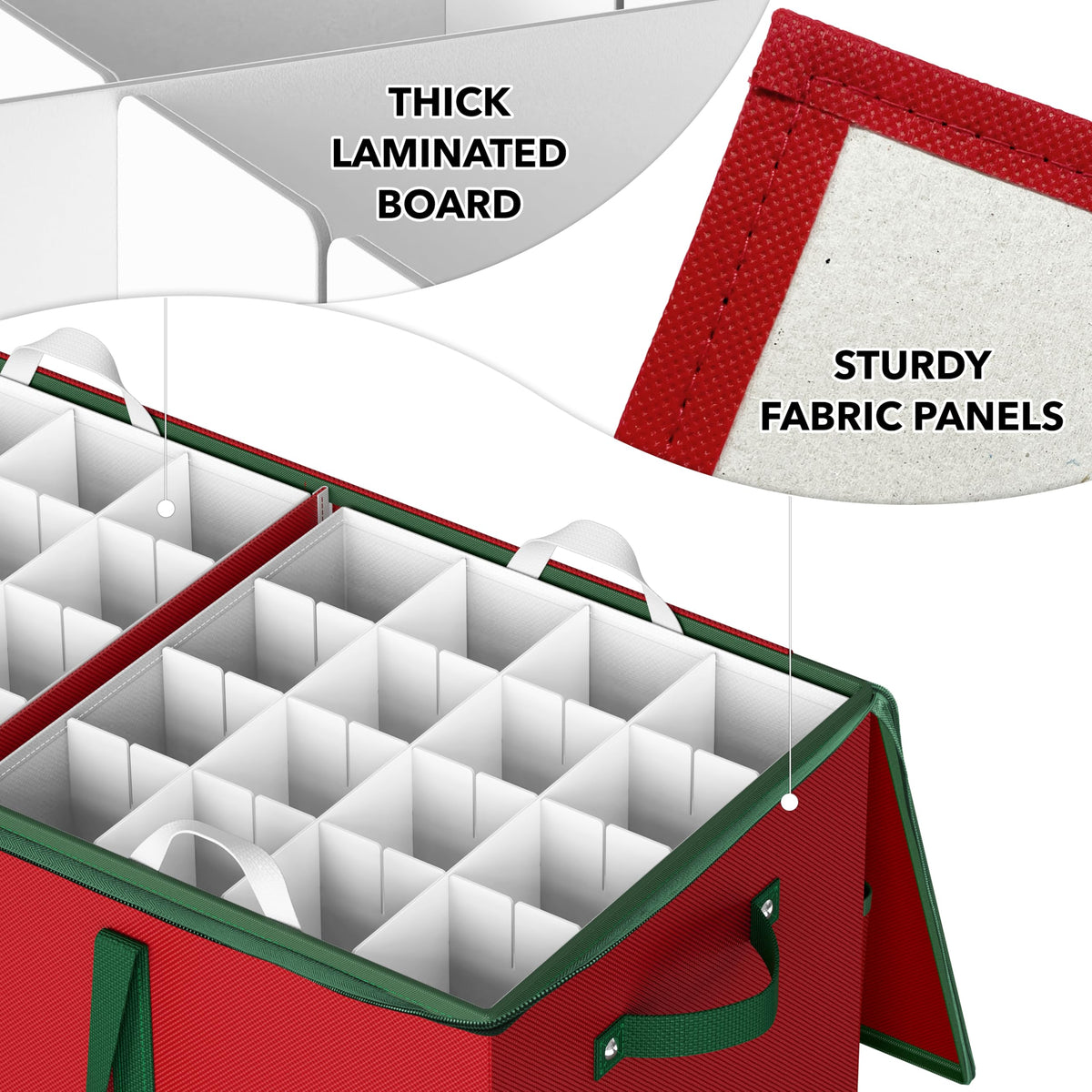 Simple Houseware rear pockets and front label slot aid organization