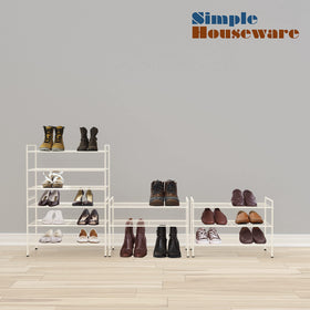 Slim 3-tier profile fits entryways, closets, and mudrooms for neat organization.