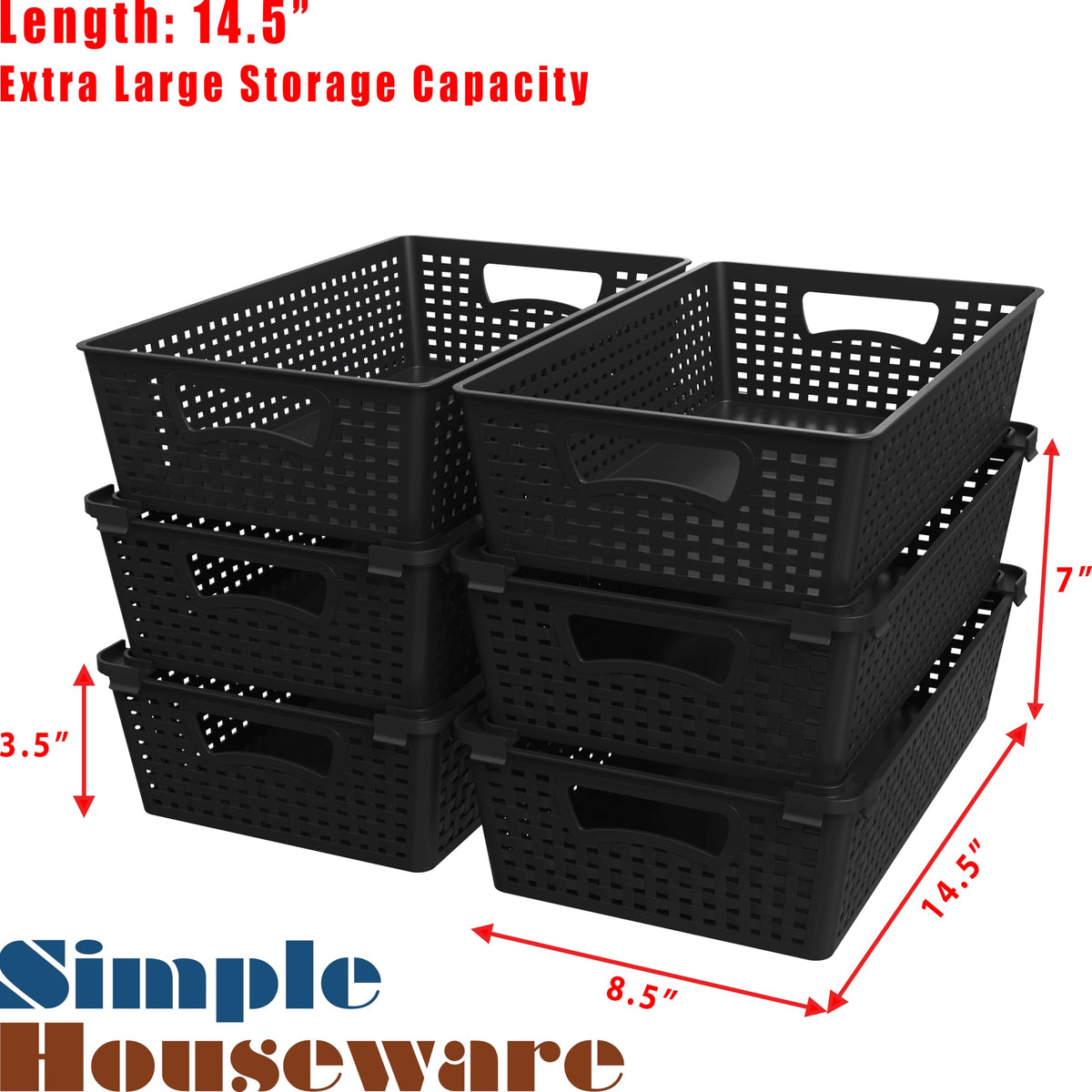 Simple Houseware stackable basket organizer in a kitchen drawer keeps essentials organized.