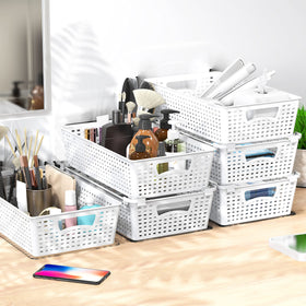 Simple Houseware stationery basket, organizes office supplies with quick access.