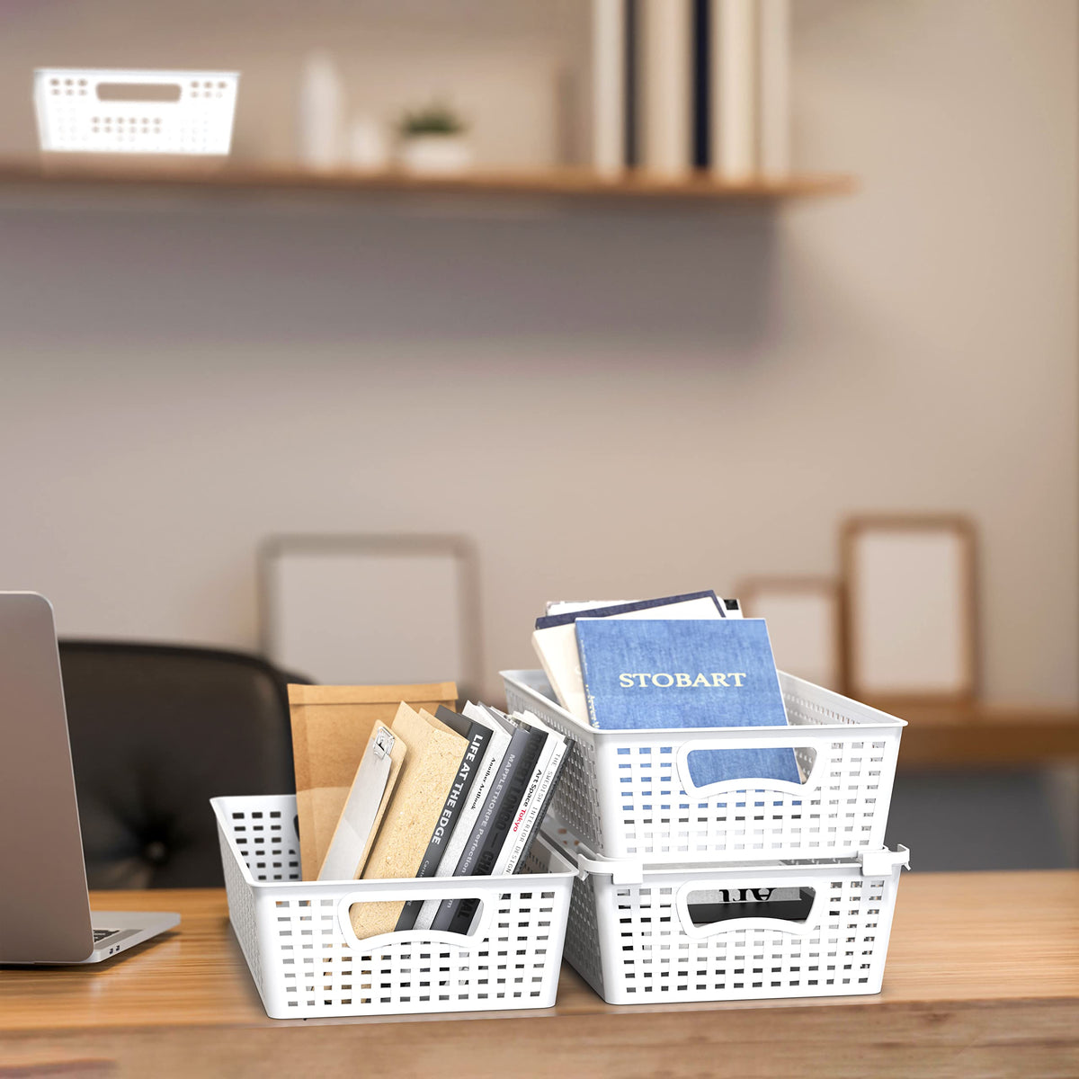 Simple Houseware toolbox storage basket, sturdy PP for light hand tools.