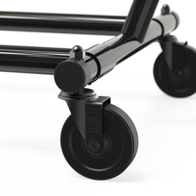 Simple Houseware Supreme dimensions show expansion from 50 to 75 inches for tall garments