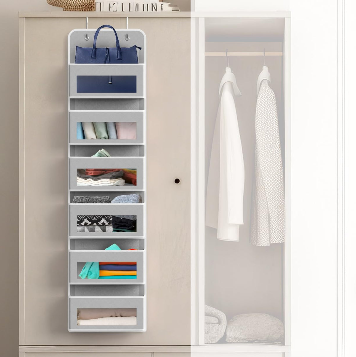 Simple Houseware tapered pockets depth detail for tall items