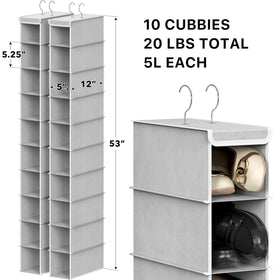 Simple Houseware gray ten-tier rack keeps sneakers neatly off the floor