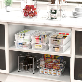 Simple Houseware toy organizer basket simplifies playroom cleanup and sorting.