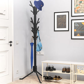 Simple Houseware tree-shaped rack provides stable balance with a tripod base.