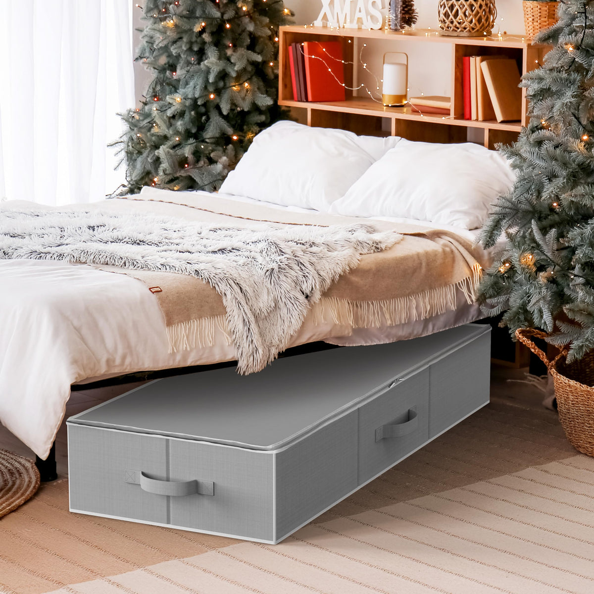 Simple Houseware 41.5 inch organizer fits under beds or in closets.