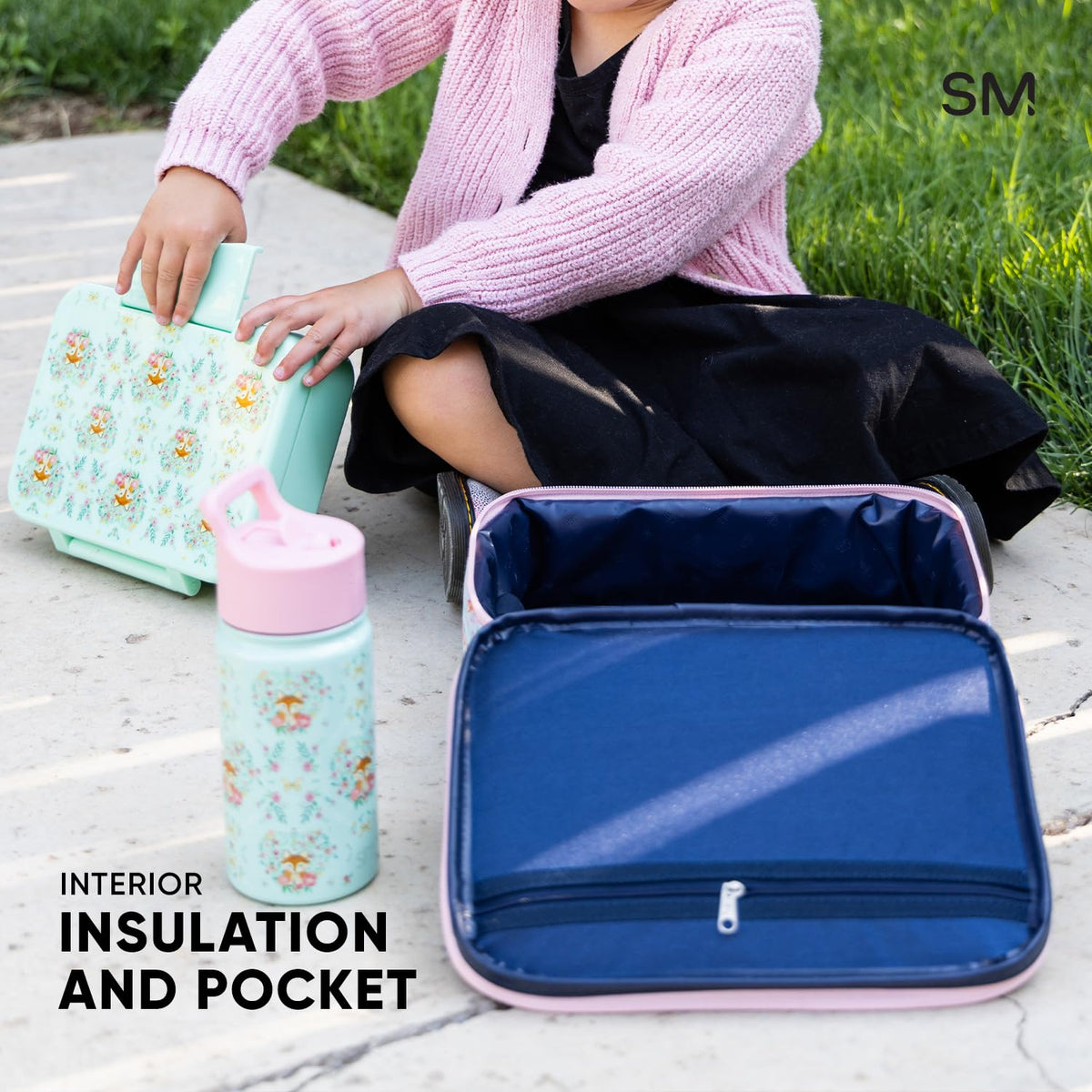 Interior triple-insulated lining keeps Simple Modern Hadley contents fresh.