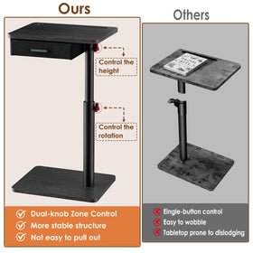 Tablet slot holds devices upright for hands-free viewing
