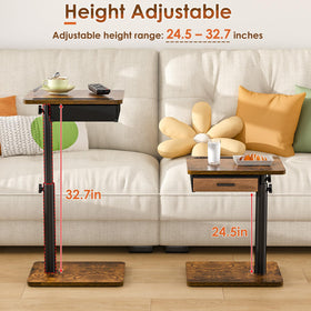 Simple Serenity TV tray table features a 180-degree swivel top for flexible viewing angles.