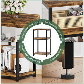 Simple Trending adjustable feet pads keep the table steady on uneven floors