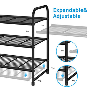 Simple Trending adjustable shoe rack frames demonstrating flexible height and width.