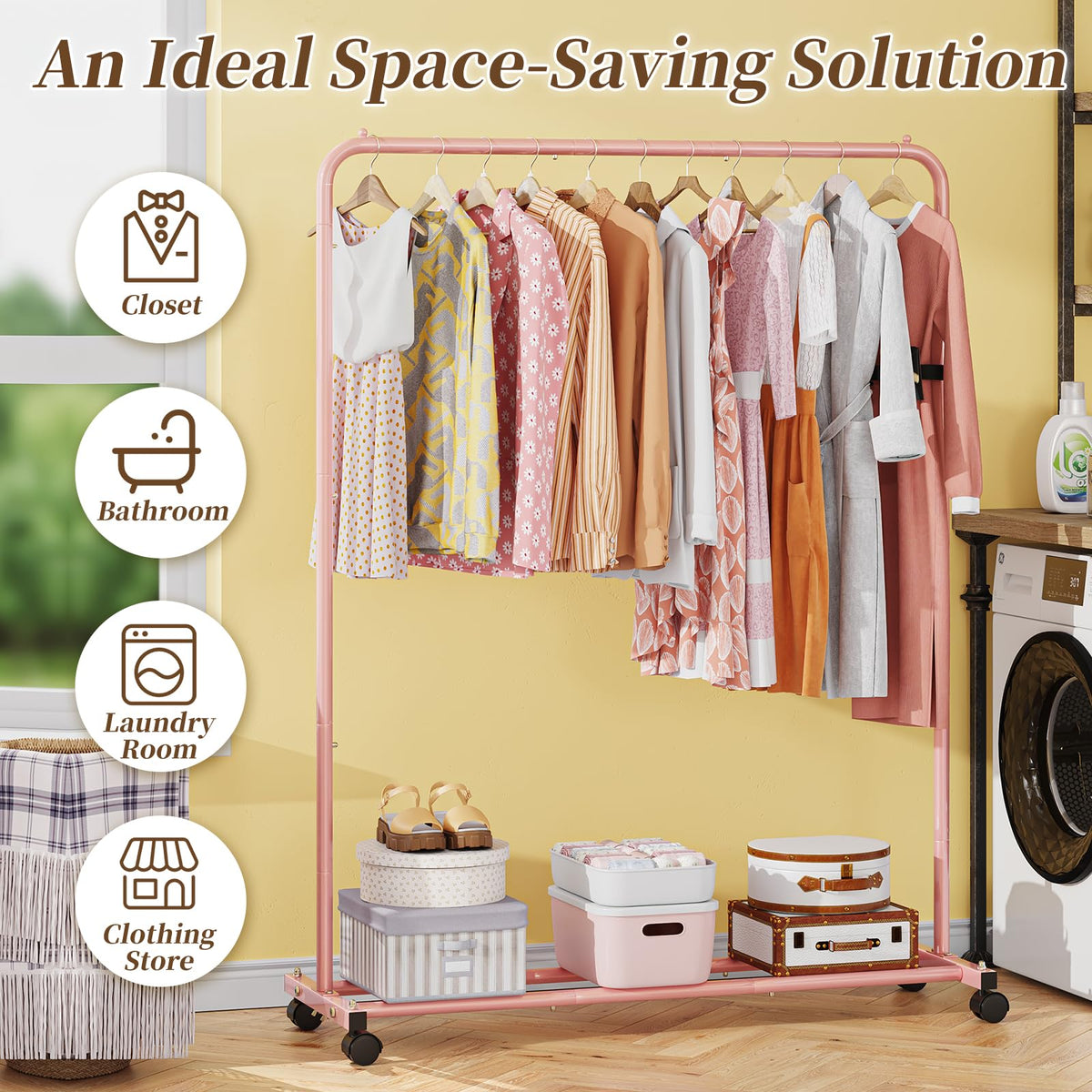 Simple Trending clothes rack assembly tools included for quick setup and sturdy build.
