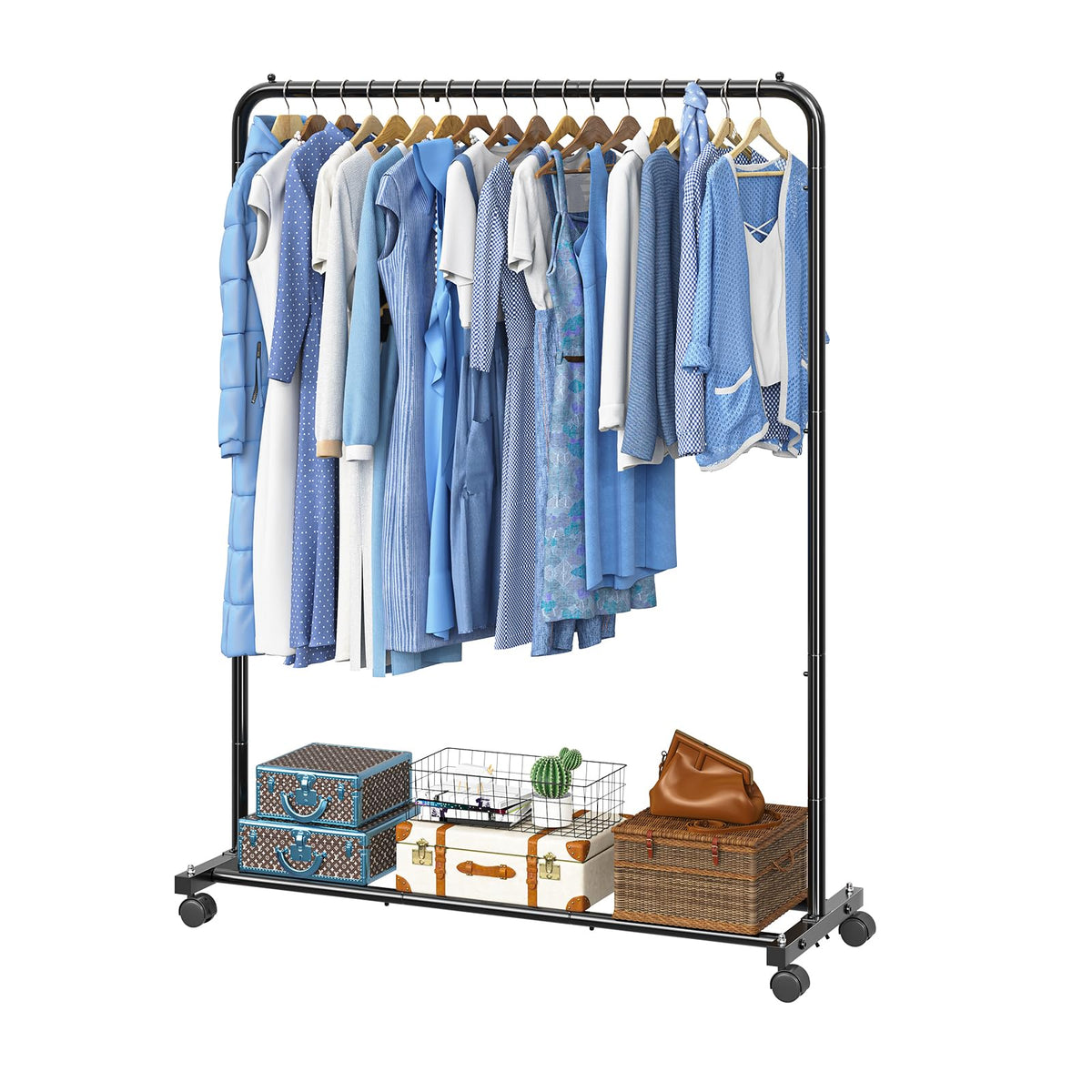 Simple Trending clothes rack with steel frame, ideal for organized living spaces.