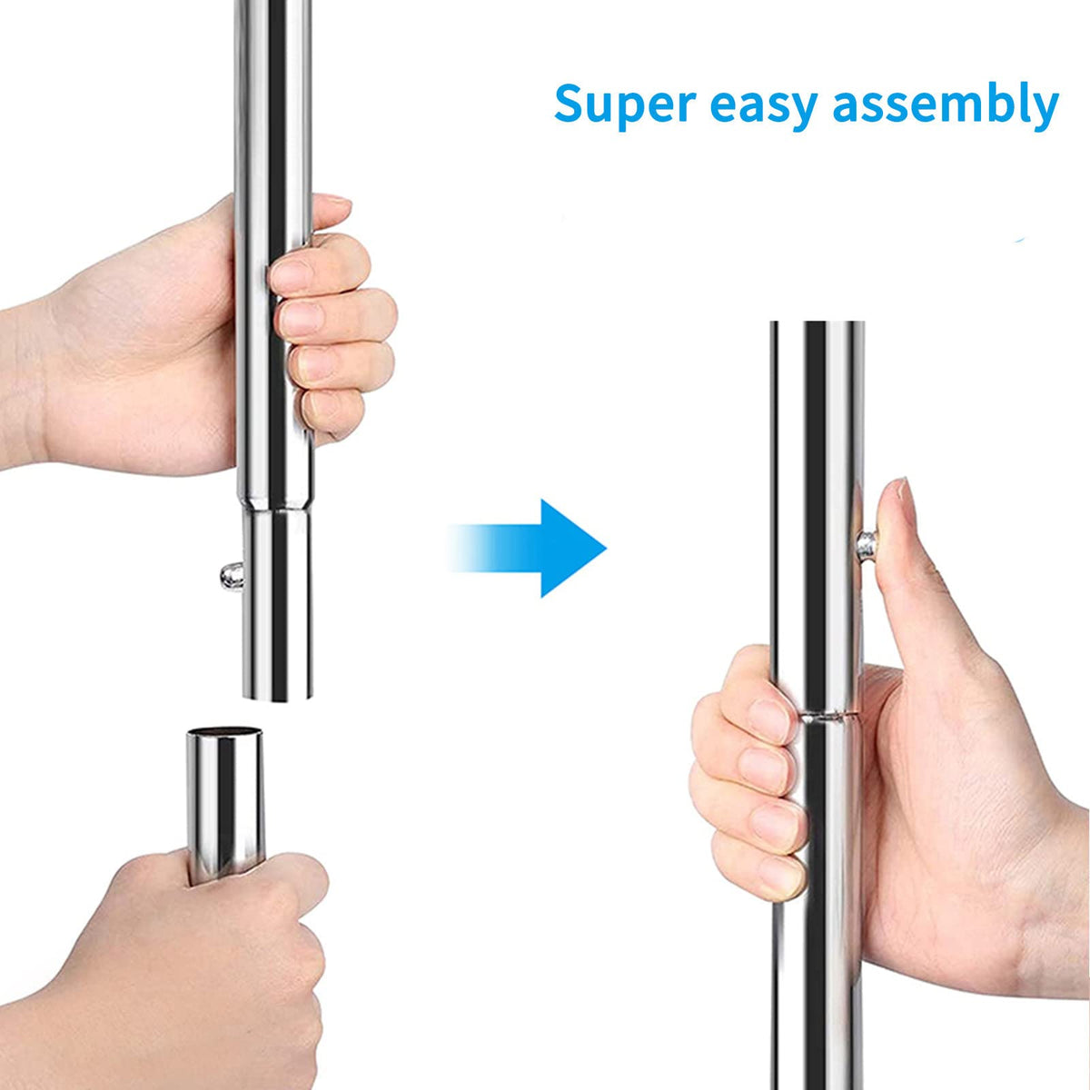 Simple Trending chrome finish close-up, rust-resistant metal for long-lasting use.