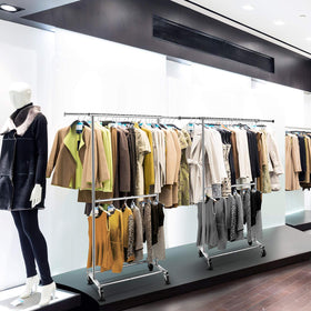 Simple Trending top-rail extension showing expanded hanging space for shirts.