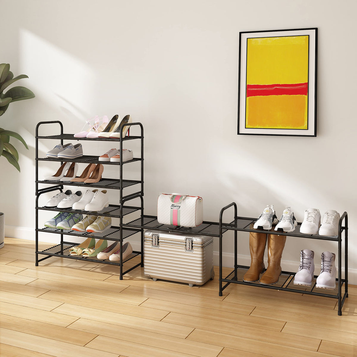 Simple Trending easy-assembly shoe rack ready for quick setup.