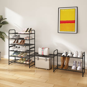 Simple Trending easy-assembly shoe rack ready for quick setup.