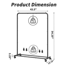 Simple Trending easy-install clothes rack comes with included tools.