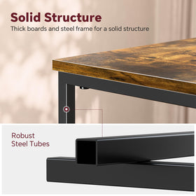 Simple Trending end table with adjustable legs for level surfaces on uneven floors.