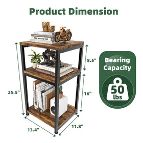 Simple Trending end table night stand with convenient surface and storage