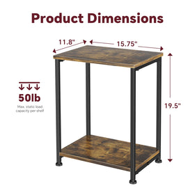 Simple Trending end table versatile for bedside, coffee, or laptop use.
