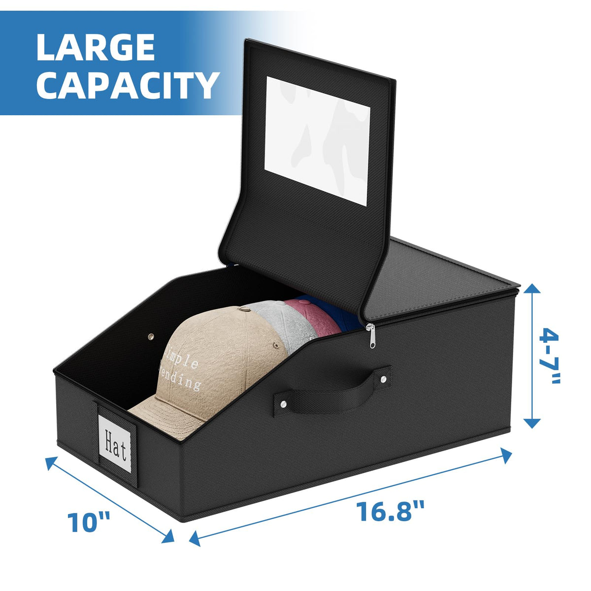 Simple Trending hat organizer 24-cap capacity helps tidy closet shelves.