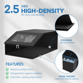 Simple Trending hat box with breathable fabric and PVC cover protects hats.