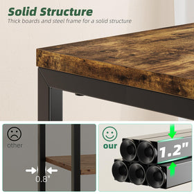 Simple Trending metal-wood construction blends durability and farmhouse style