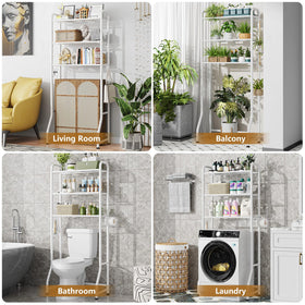 Simple Trending mesh shelves show organized storage for towels and bottles