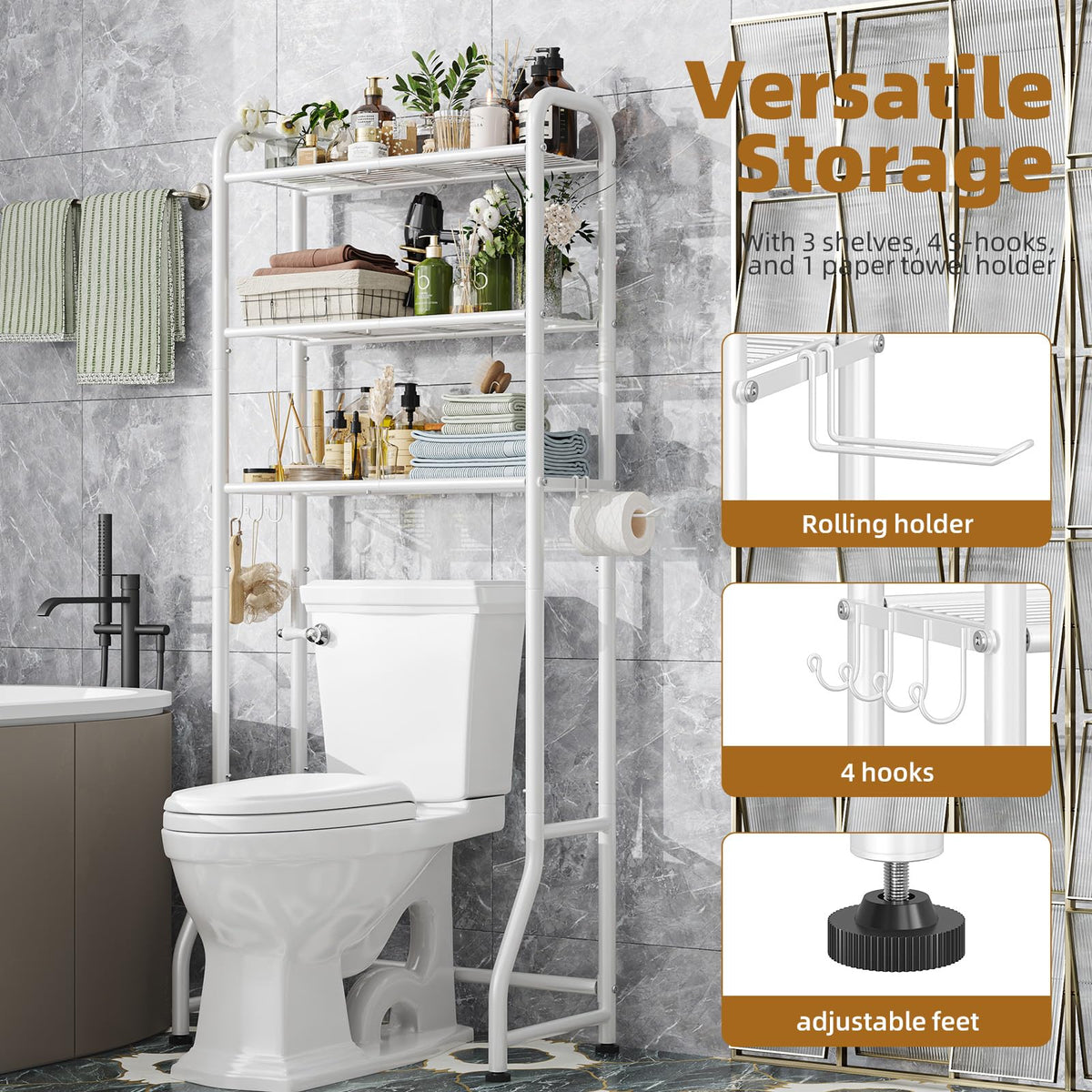 Simple Trending roll holder demonstrates convenient toilet paper access