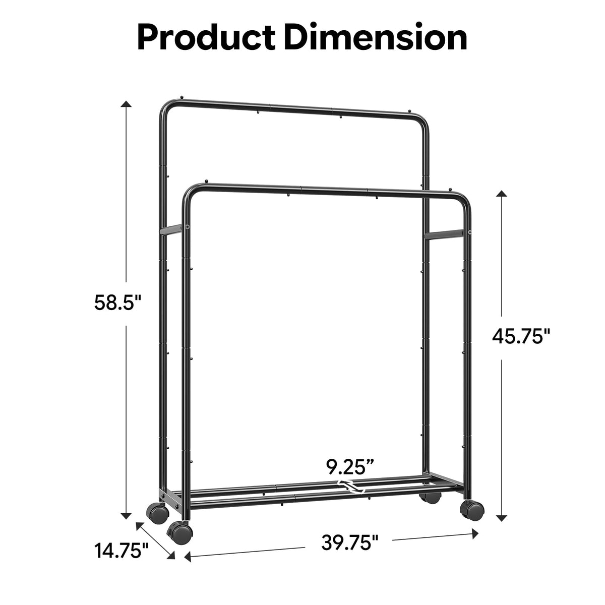 Simple Trending portable wardrobe rack offers flexible space and easy movement