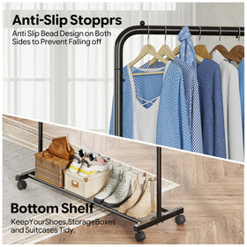 Simple Trending portable wardrobe unit offers flexible closet organization.